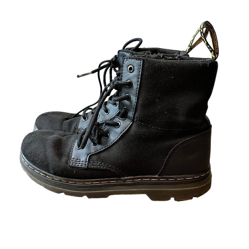 Dr. Martens Junior Combs Extra Tough Poly Casual Boots, Canvas, Size 4, Black - Picture 4 of 8